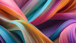 Abstract colorful neon background with glowing lines and waves. 3D rendering. Vector illustration	
