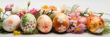 Fototapeta Storczyk - Easter Painted Eggs