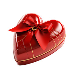 Wall Mural - heart shaped gift box