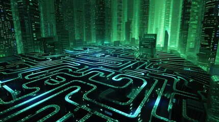 Poster - Tech Wonderland: Navigating the Digital Maze