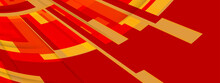 Abstract Red Diagonal Rectangles With Color Gradient. Vector Graphic Illustration.