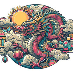  Dragon Image, Logo, Icon and symbol in Chinese culture