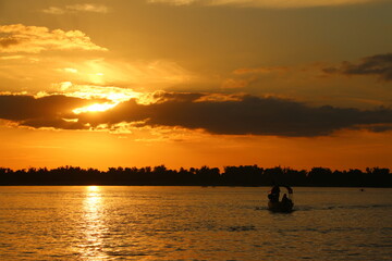 Boat on Mekong River (Kratié, Cambodia)	