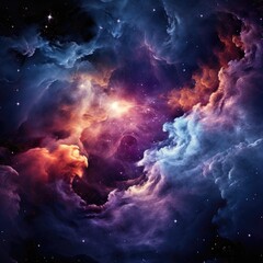 Wall Mural - Outer space nebula cloud