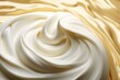 a swirl of white liquid