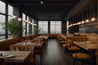 © Nadeera - Interior design of Modern Hotel Motel Restaurant Architecture inside comfortable house dining area