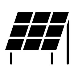 Canvas Print - solar panels icon, Sun energy icon.