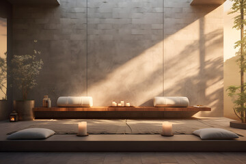 Wall Mural - Cozy spa relaxation room