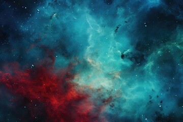 Wall Mural - Interstellar Dreamscape: A Mesmerizing Nebula's Dance Among Celestial Bodies - Generative AI