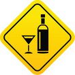Drink sign. Vector illustration