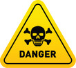 Danger sign. Vector illustration
