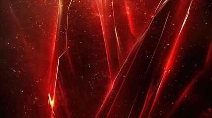 Poster - Abstract Red and Orange Light Streaks on Dark Background