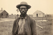 © ink drop - Portrait of a cotton plantation slave worker