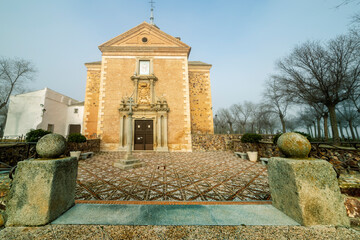 Wall Mural - Hermitage of Cristo del Valle in winter time. Toledo. Spain. Europe.