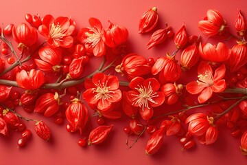 Poster - goji closeup berry background