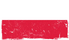 Poland Country Flag On Brick Wall Texture 