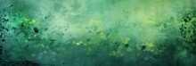 Green Abstract Floral Background With Natural Grunge Textures