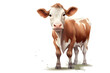 Illustration of a cow, cow milk, illustrated cow, drink milk, animal
