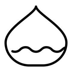 chestnut line icon