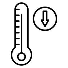 Poster - Temperature Decrease Icon