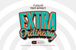 © Mockmenot - Extra Ordinary Text Effect 3D Fun Style. Editable Text Effect.