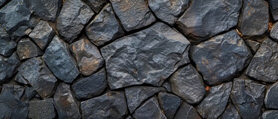 Poster - Basalt texture tile. Abstract background. AI generative.