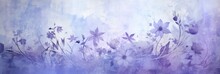 Periwinkle Abstract Floral Background With Natural Grunge Textures