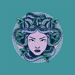 Wall Mural - beautyful medusa head