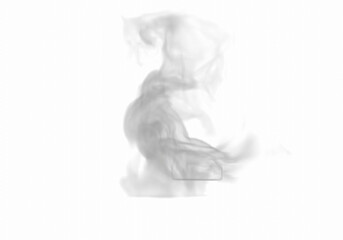 render of isolated smoke texture on blackground