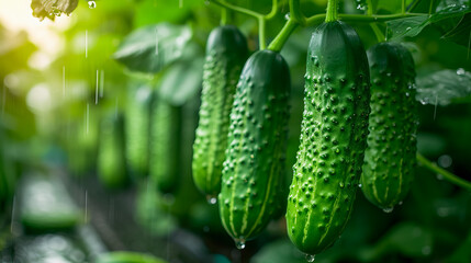 Sticker - Fresh Green Cucumbers