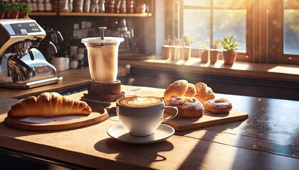 Wall Mural - sweet morning breakfast 