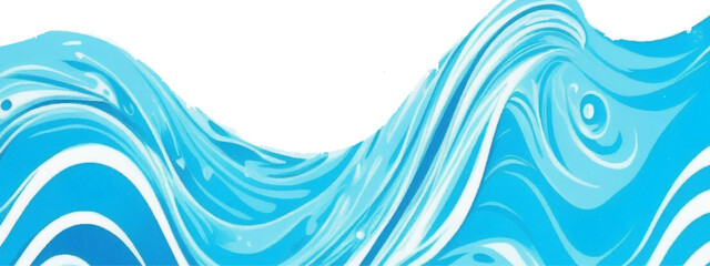 Sea water ocean wave vector background. Blue water ocean sea wave seamless background.