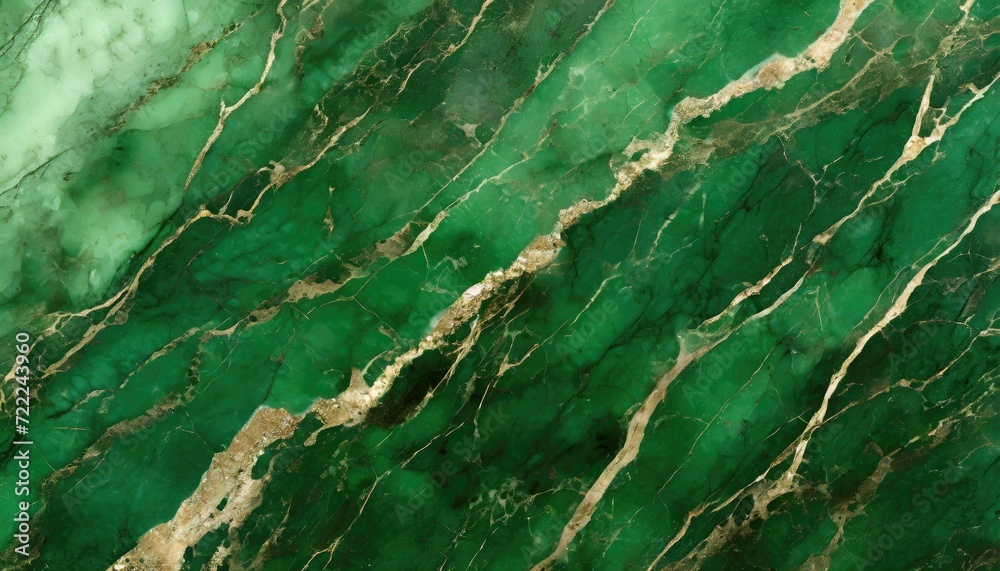 Luxurious green marble texture background with natural white and gold ...