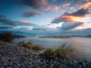 Wall Mural - Burning clouds.