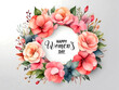 © Md Faysal Ahmed - 3D Style Happy Women's Day card design Floral design