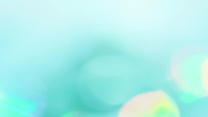 Wall Mural - Delicate Turquoise Luster and Shine. Loop. The light passes through the facets of a slowly rotating diamond and creates repetitive sparkling highlights and rainbow colors