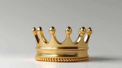 Wall Mural - 3D Golden crown icon