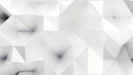  Abstract white triangles. Computer generated 3d render