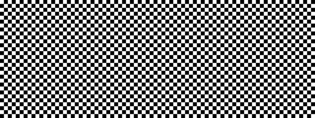 Transparent seamless pattern background, checkered race background, white and black checkered pattern, checkerboard transparency texture banner, empty wide checker template background - vector