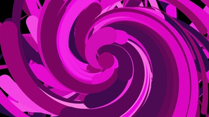 Poster - Spiral purple background. Computer generated 3d render