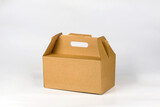 Fototapeta Psy - Cardboard box, isolated on white