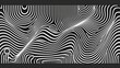 © Natalya - Elegant black and white striped waves. Suitable for minimalist designs, sense of rhythm and flow