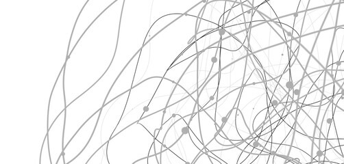 Motion of digital data flow. Communication and technology network concept with moving lines and dots