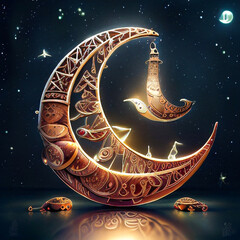 Ramadan kareem islamic greeting background