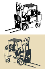 Poster - Forklift truck