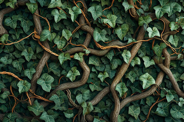 Poster - Generate a pattern of intertwining vines, capturing the sense of growth and vitality