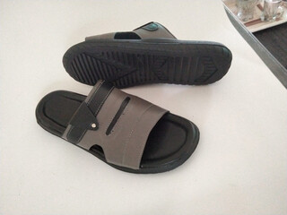 This is the picture of men`s (chappal) leather casual sandals. open sandal for men