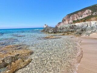 Wall Mural - Sardinia deep blue sea