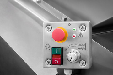 Poster - Industrial production conveyor control panel