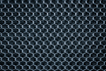 Poster - dark blue metal background and texture, black metal texture